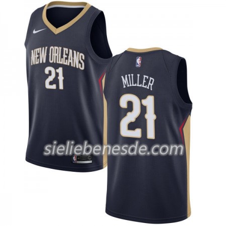 Herren NBA New Orleans Pelicans Trikot Darius Miller 21 Nike 2017-18 marineblau Swingman